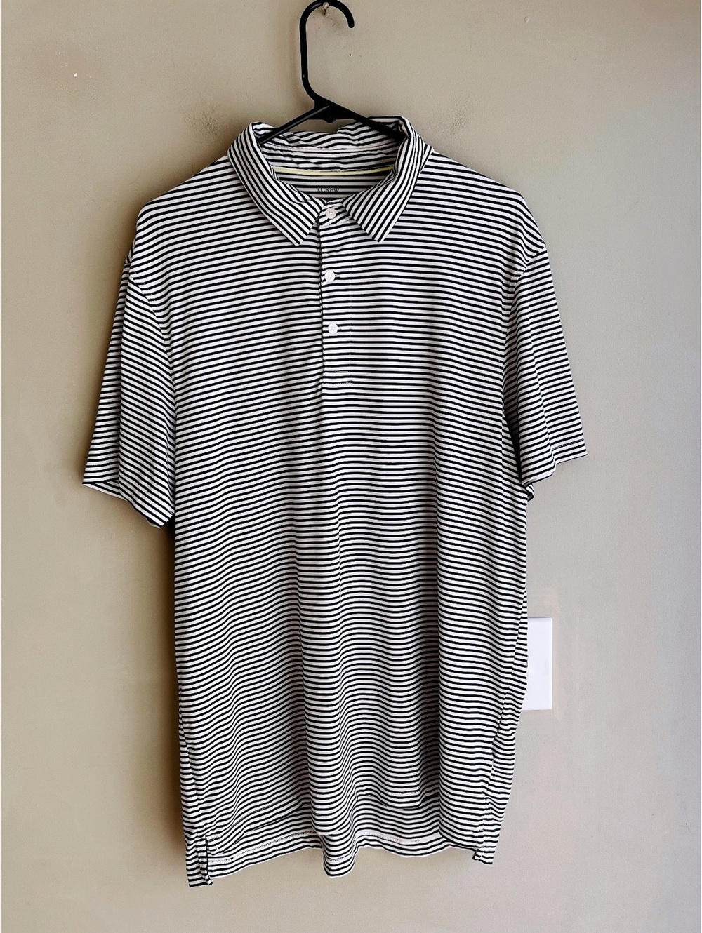 J.Crew Performance Striped Golf Polo XL